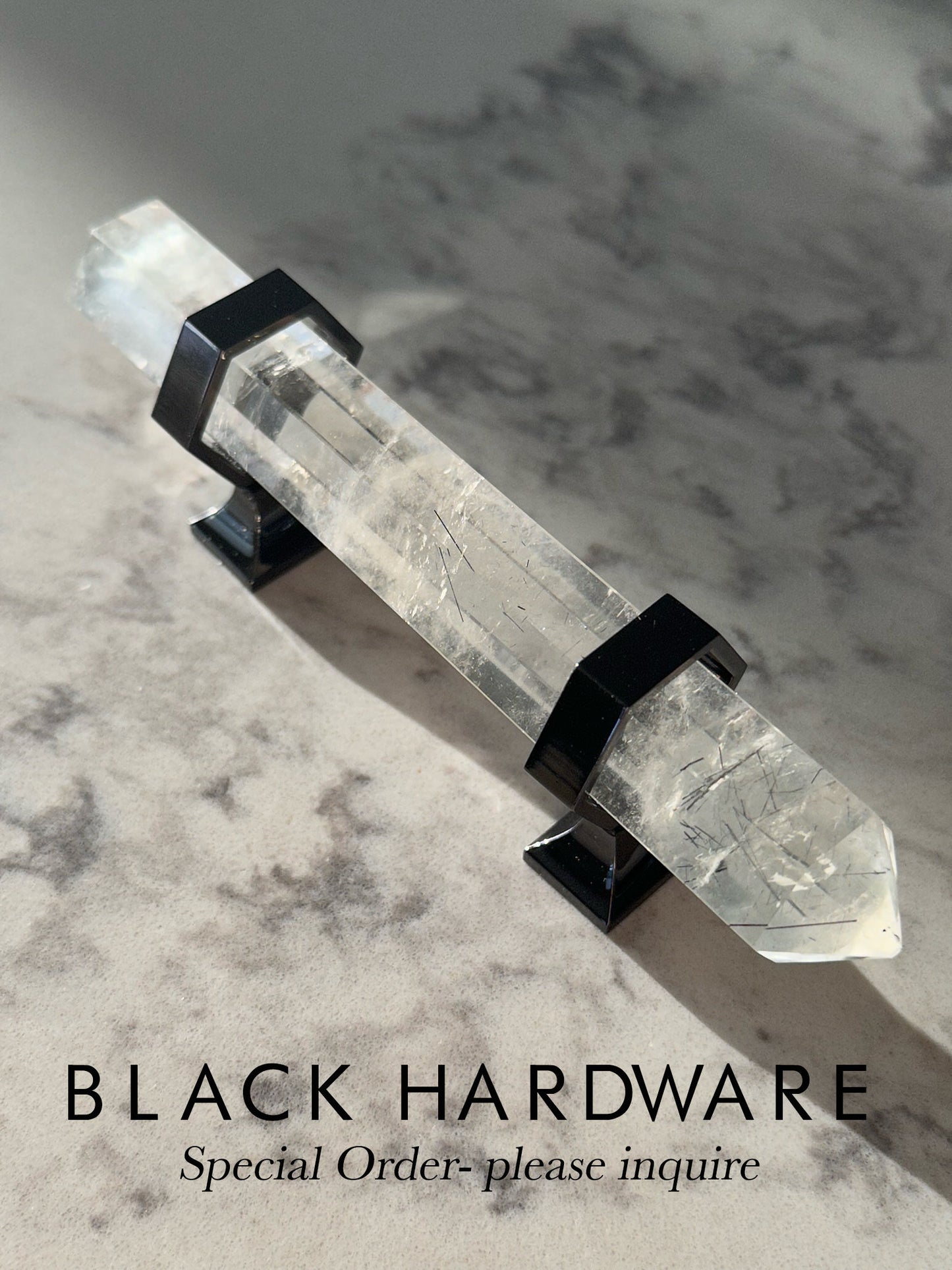 Clear Quartz Crystal Handle