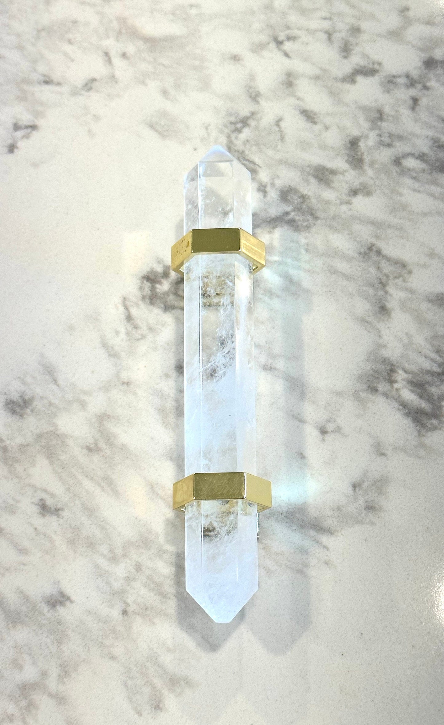 Clear Quartz Crystal Handle