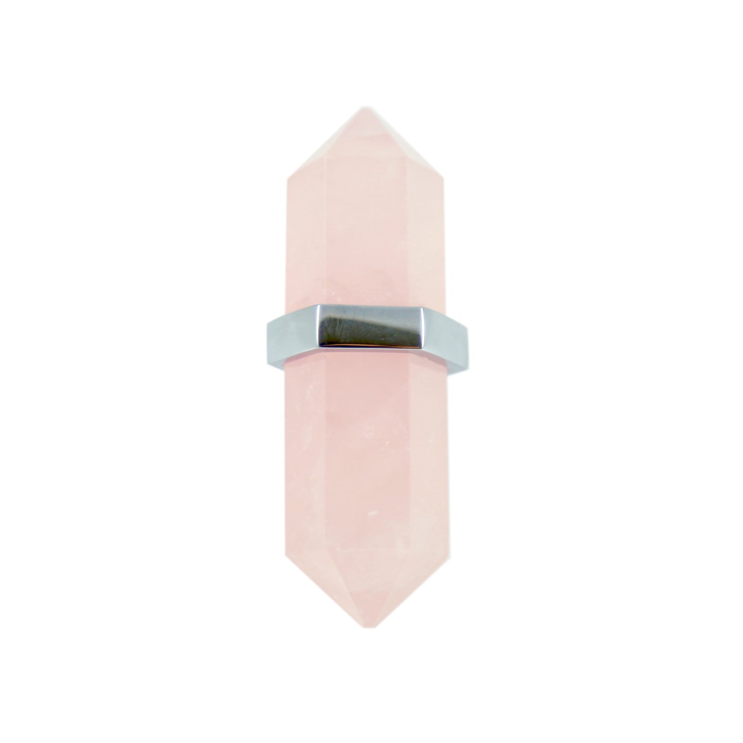 Rose Quartz Crystal Handle
