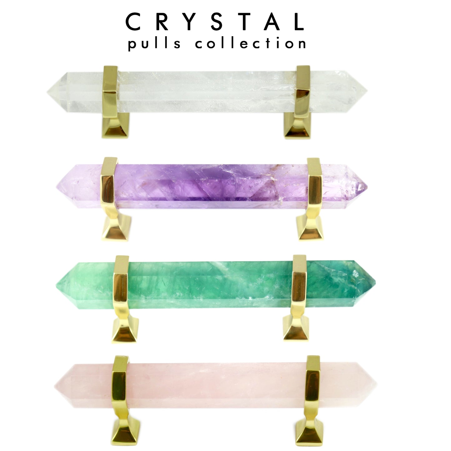 Rose Quartz Crystal Handle