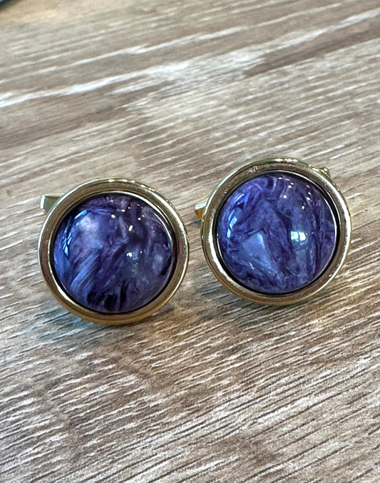 Charoite Cufflinks