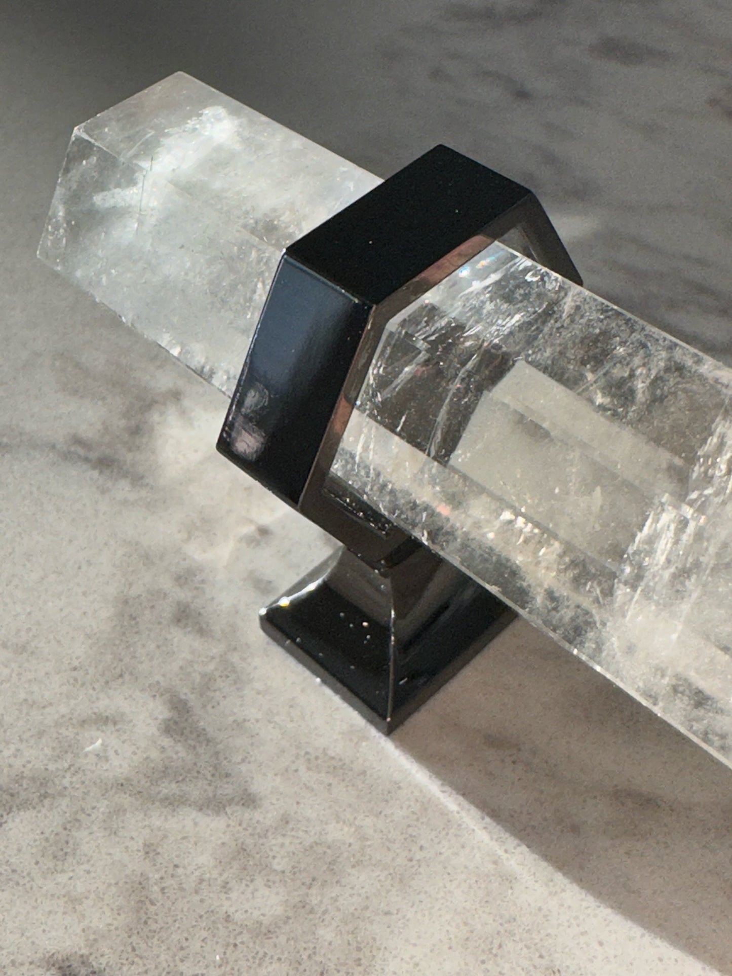 Clear Quartz Crystal Handle