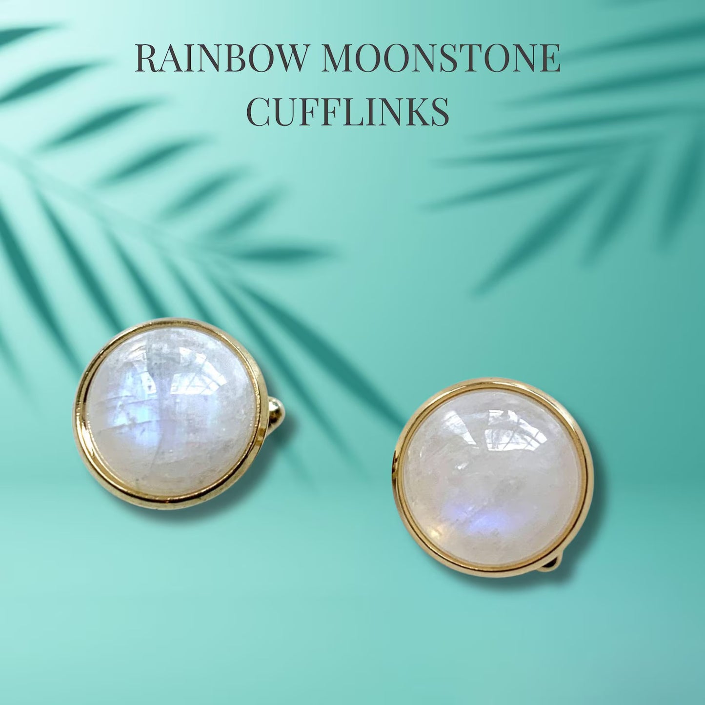 Rainbow Moonstoon Cufflinks