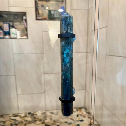 Labradorite Glass Shower Door Handle
