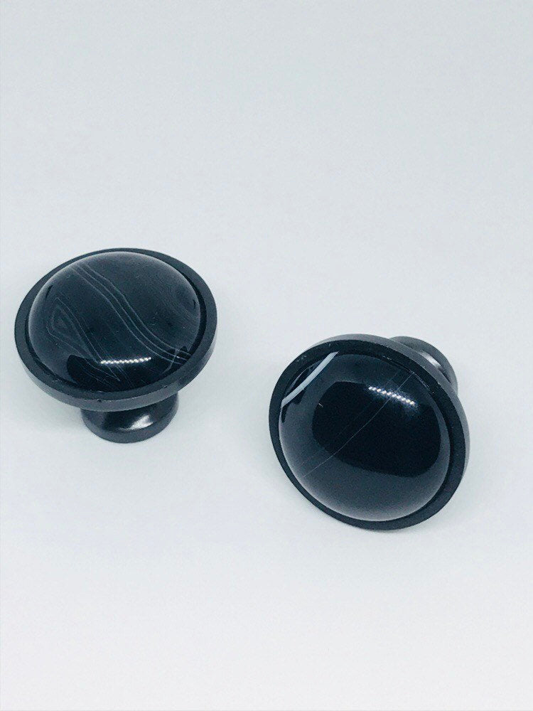 Black Agate Knob