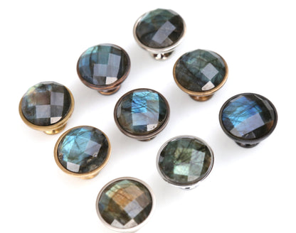 Faceted Labradorite Knob