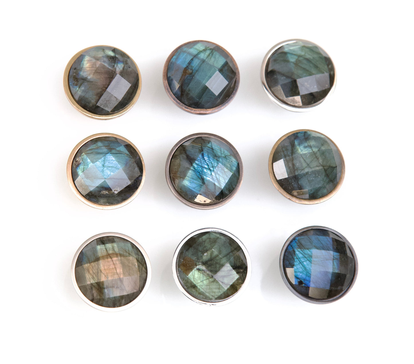 Faceted Labradorite Knob