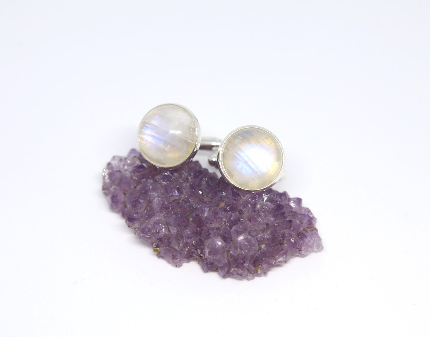 Rainbow Moonstoon Cufflinks
