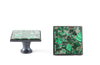 Large Million Dollar Malachite Square Knob