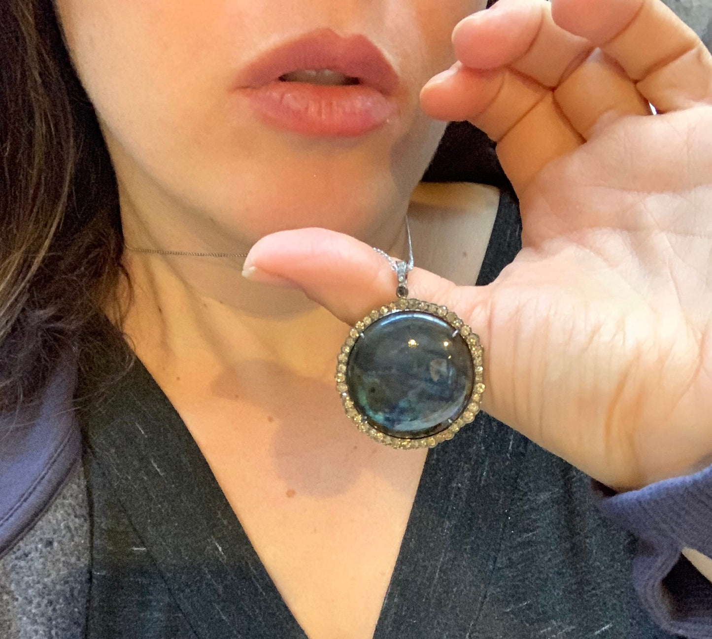 Large Labradorite Pendant