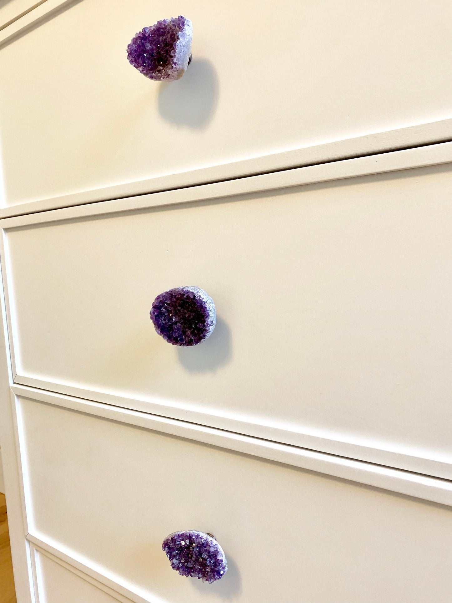 Large Amethyst Geode Knob