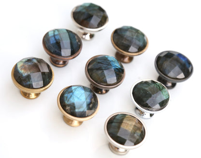 Faceted Labradorite Knob