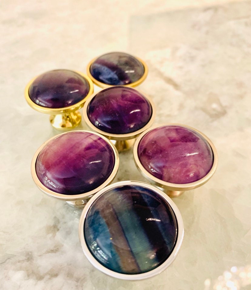 Rainbow Fluorite Knob