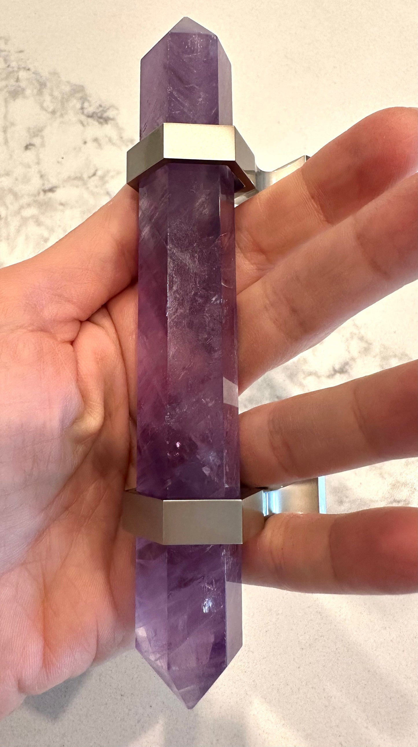 Amethyst Crystal Handle
