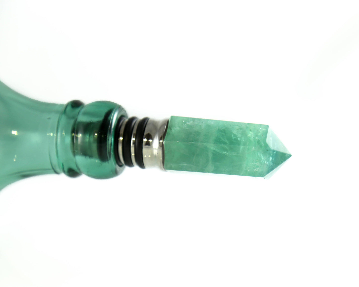 Green Fluorite Wine Stopper