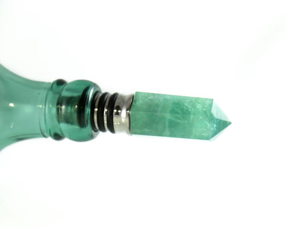Green Fluorite Wine Stopper