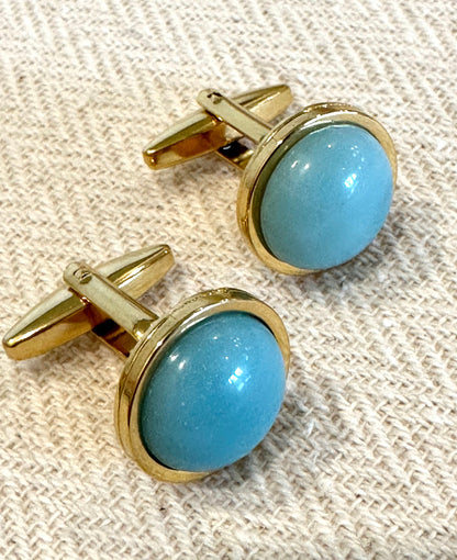 Amazonite Gemstone Cufflinks
