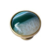 Waterslide Green Druzy Knob