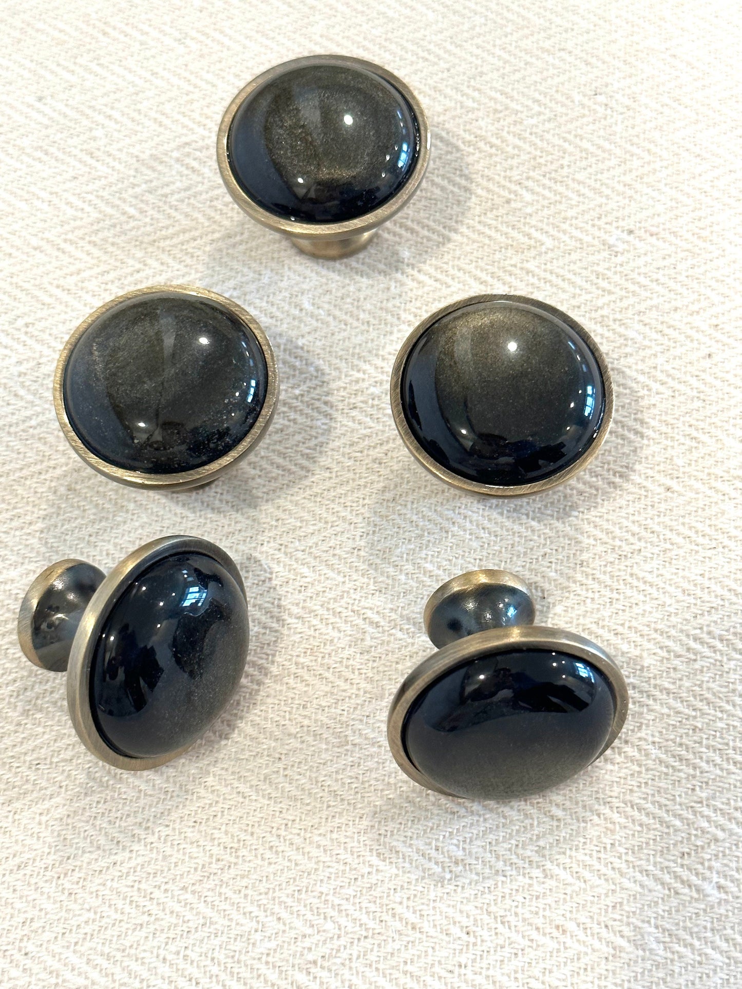 Gold Obsidian Knob