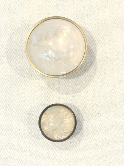 Large Clear Quartz Knob