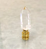 Clear Quartz Crystal Point Lamp Finial
