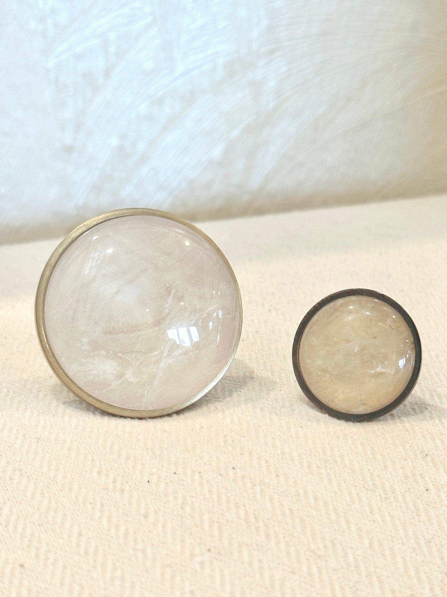 Large Clear Quartz Knob