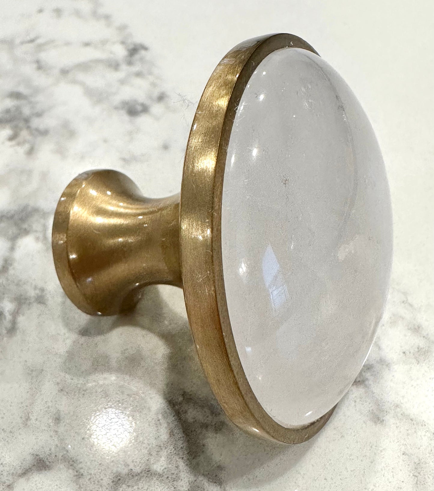 Large Clear Quartz Knob