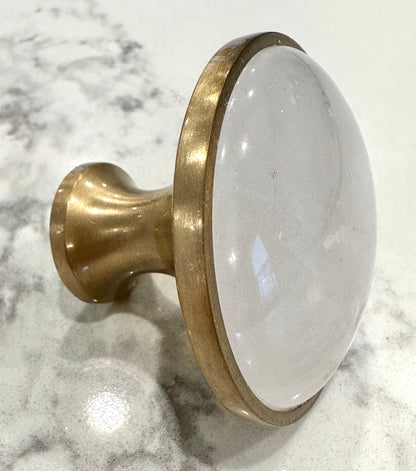 Large Clear Quartz Knob