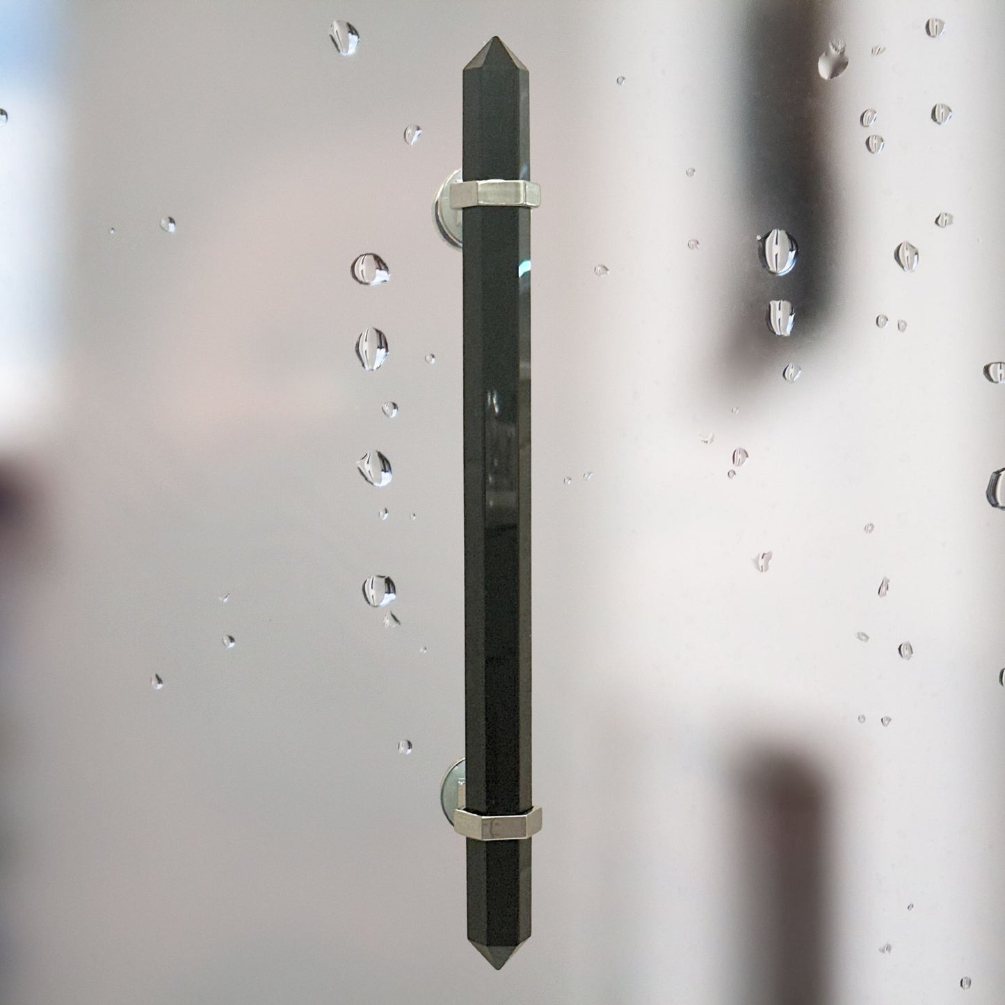 Black Obsidian Shower Door Handle