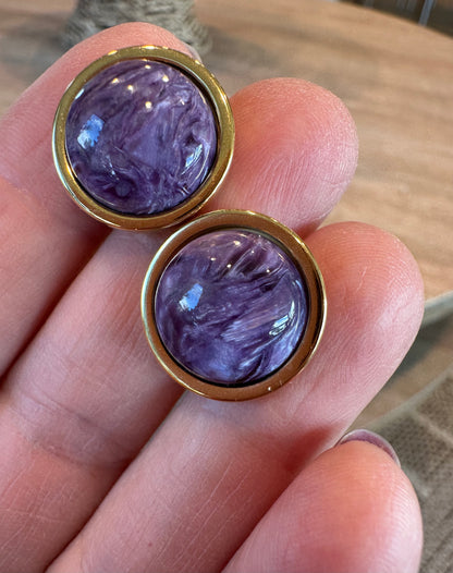 Charoite Cufflinks