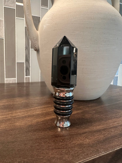 Black Obsidian Wine Stopper