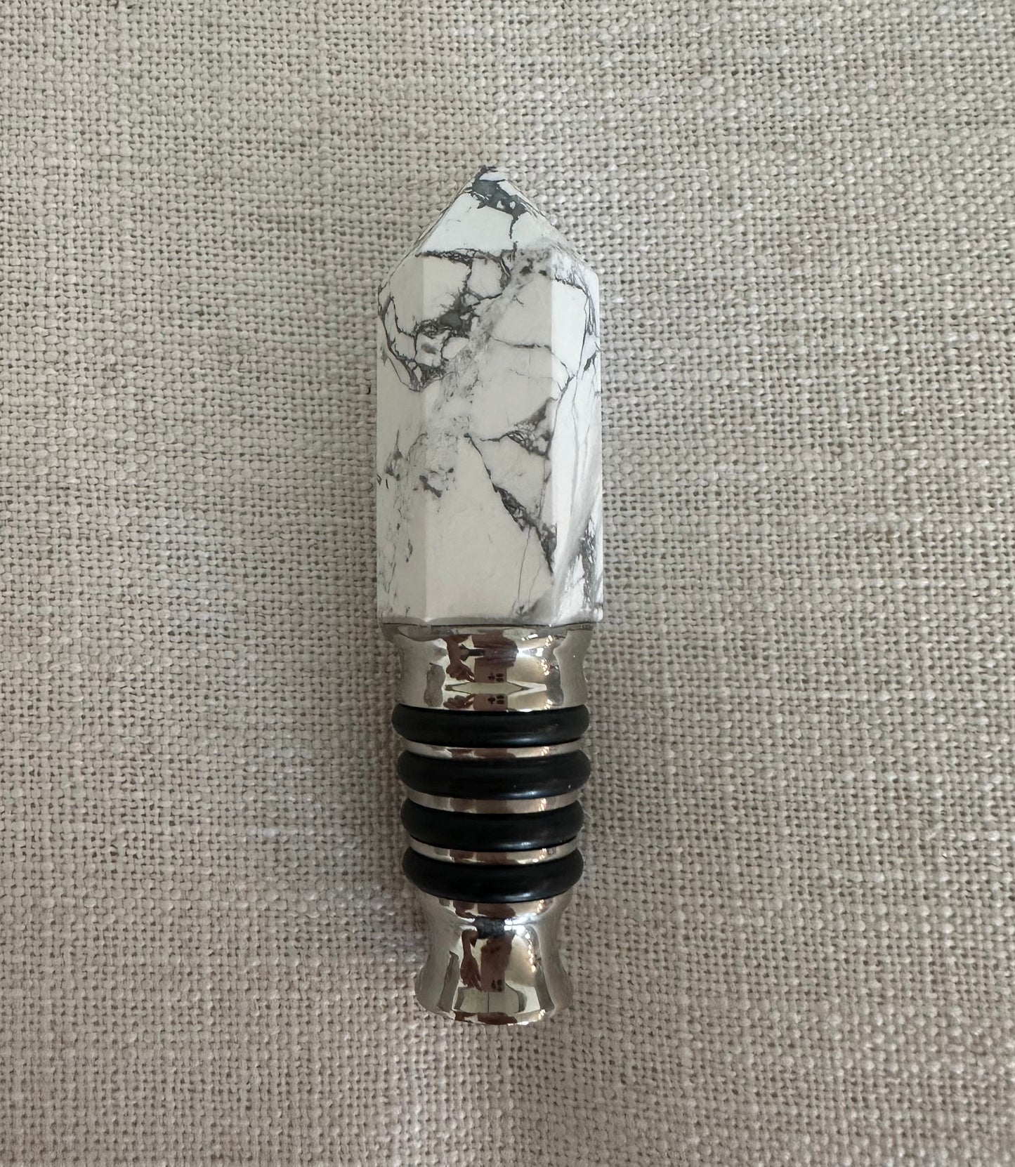 White Marble Wine Stopper