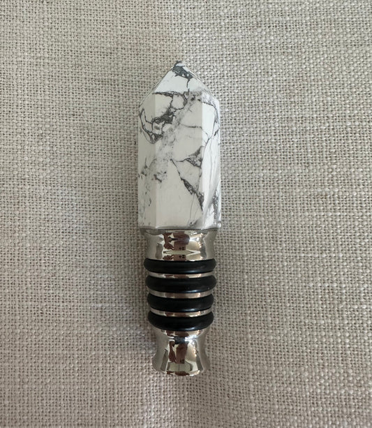 White Marble Wine Stopper