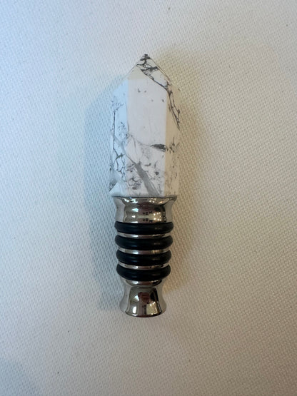 White Marble Wine Stopper