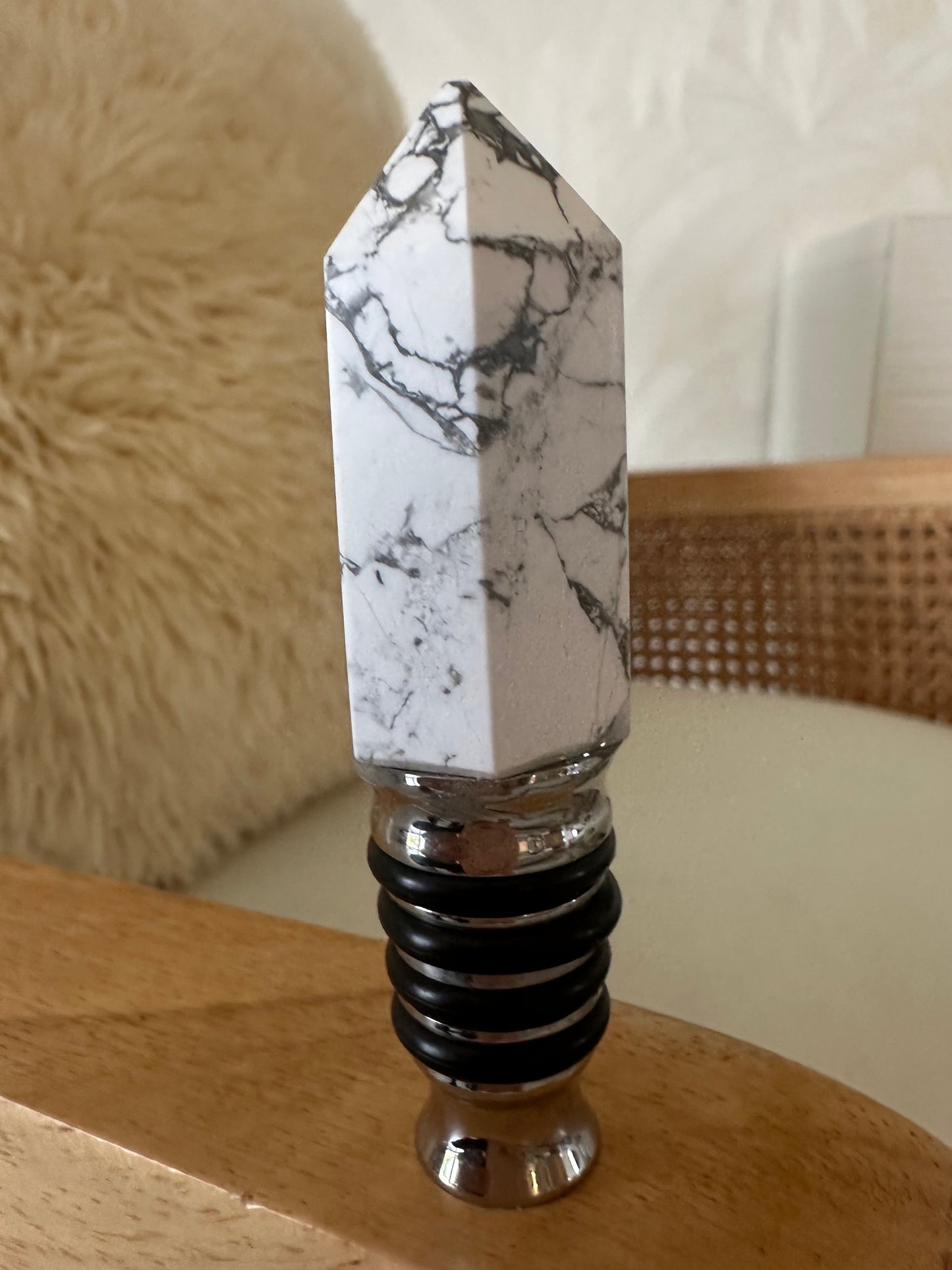 White Marble Wine Stopper