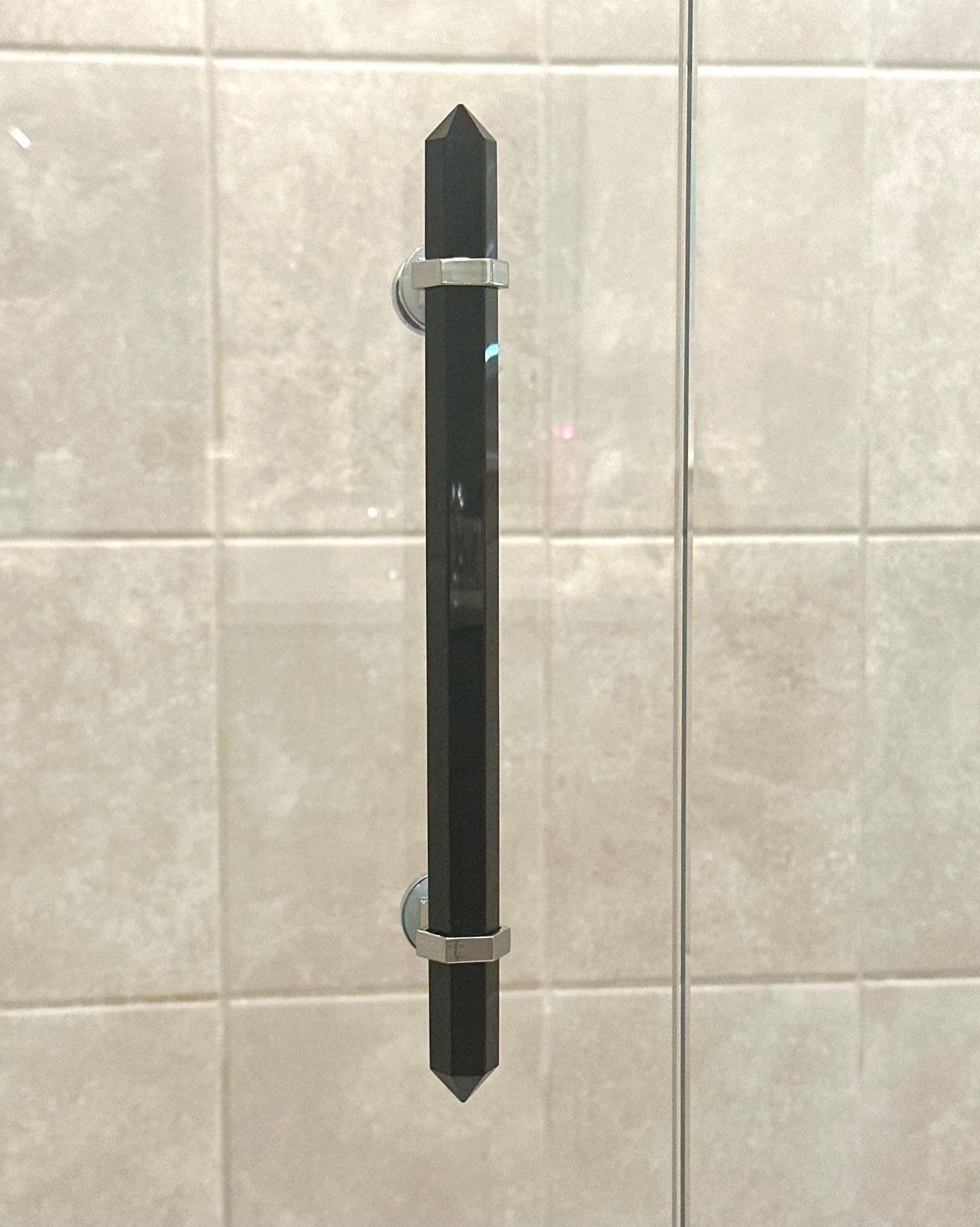 Black Obsidian Shower Door Handle