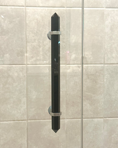 Black Obsidian Shower Door Handle
