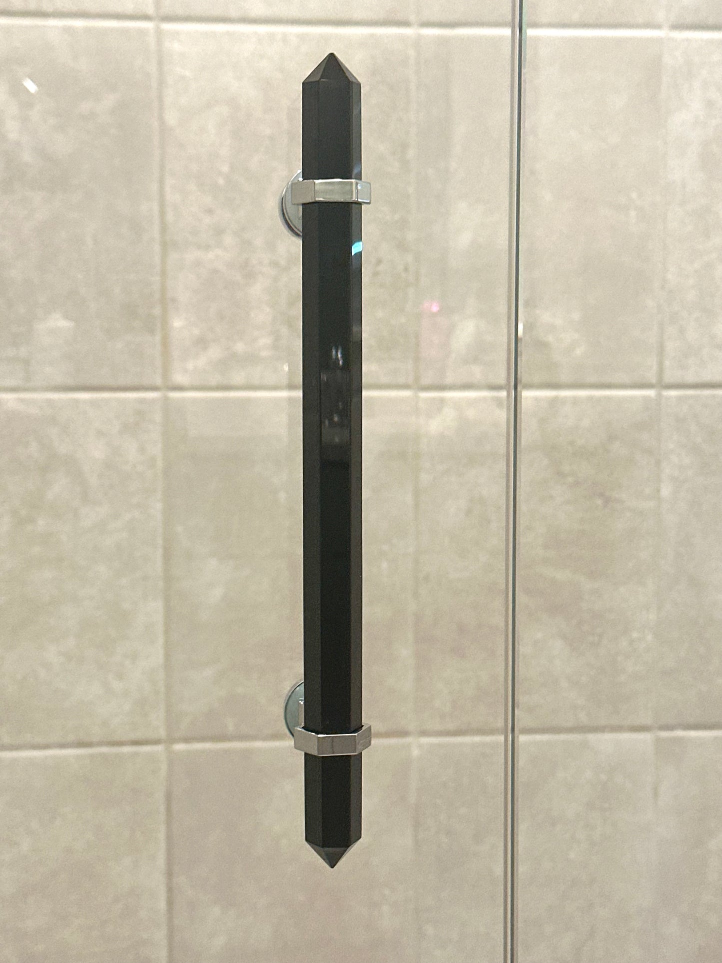Black Obsidian Shower Door Handle