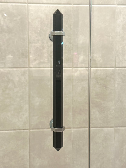 Black Obsidian Shower Door Handle
