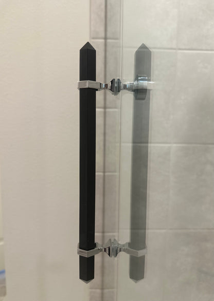 Black Obsidian Shower Door Handle