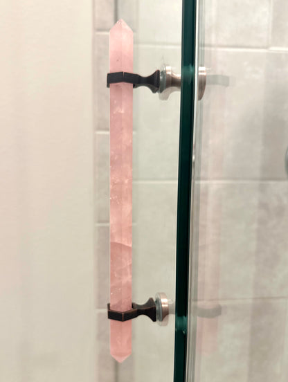 Rose Quartz Shower Handle