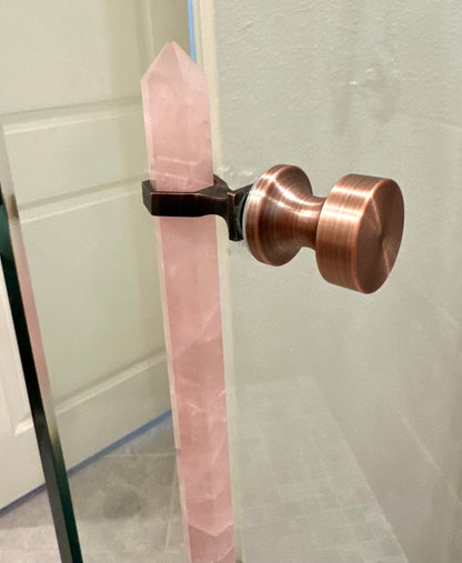 Rose Quartz Shower Handle