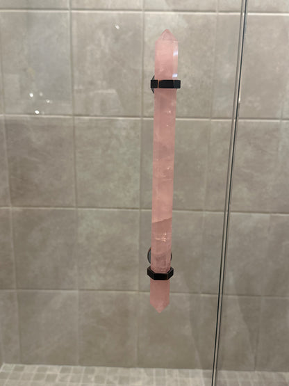 Rose Quartz Shower Handle