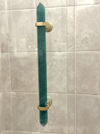 Green Fluorite Shower Handle
