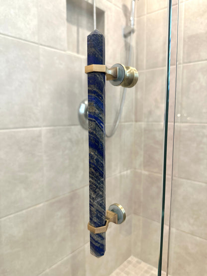 Lapis Lazuli Shower Handle