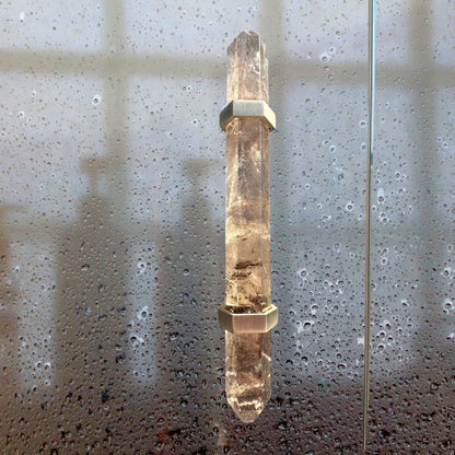 Smoky Quartz Shower Door Handle
