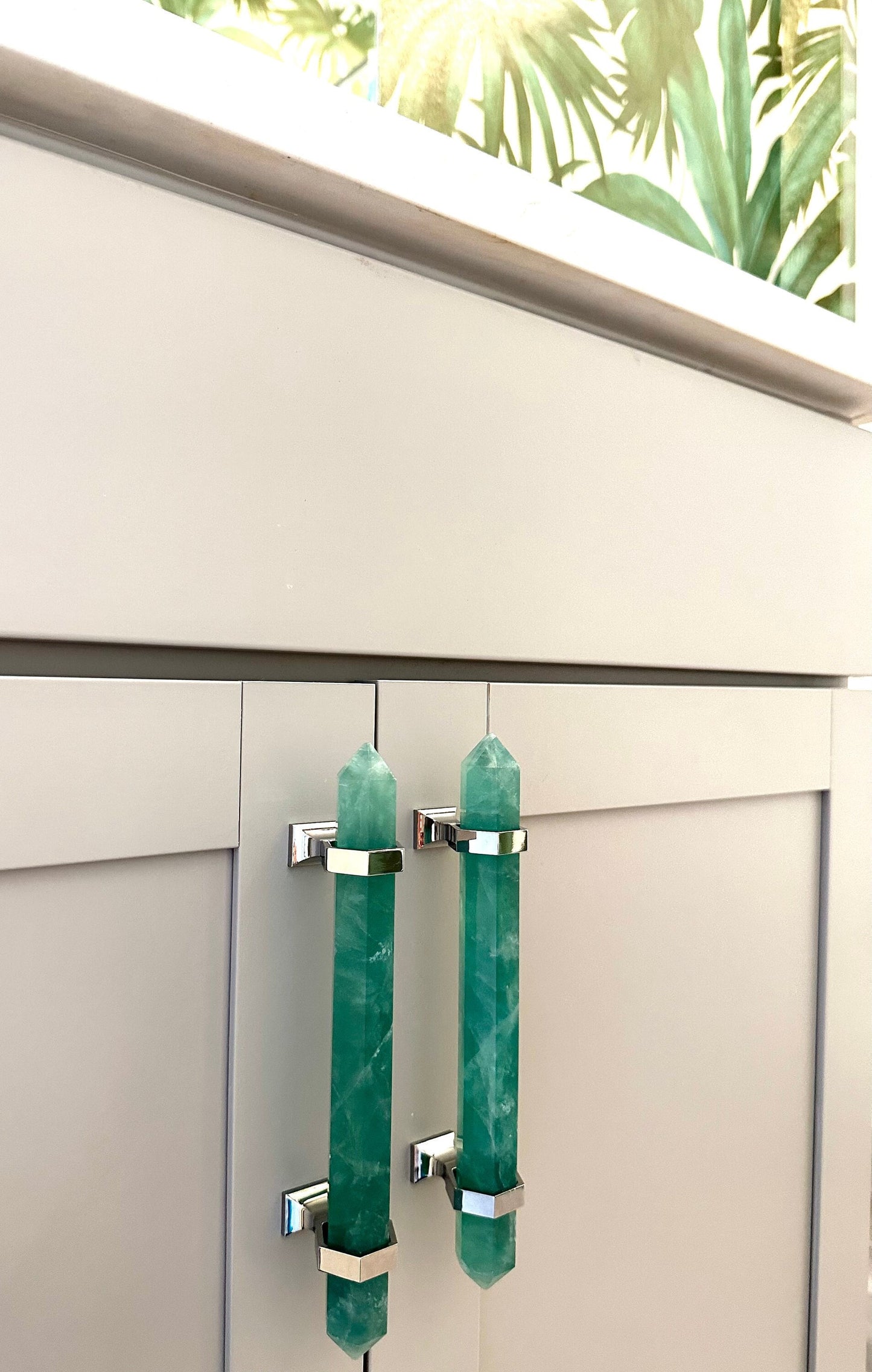 Green Fluorite Handle