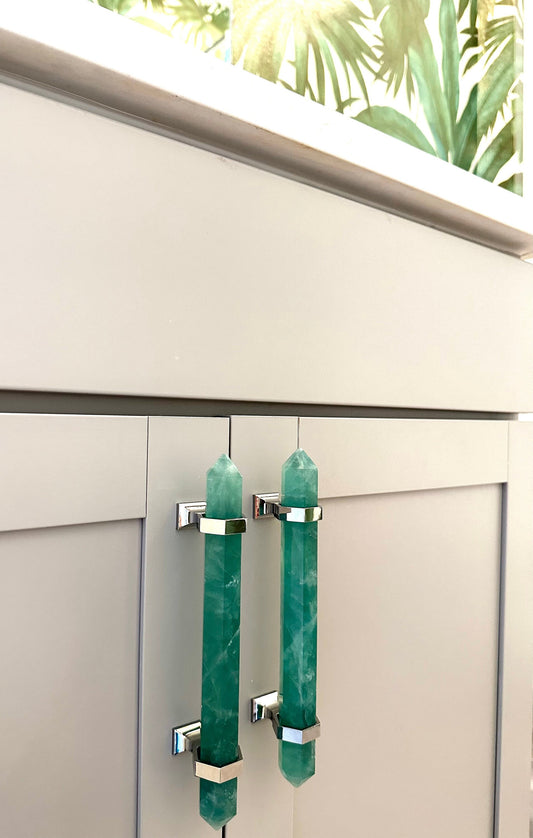 Green Fluorite Handle