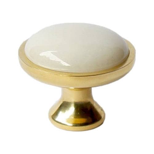 White Marble Knob