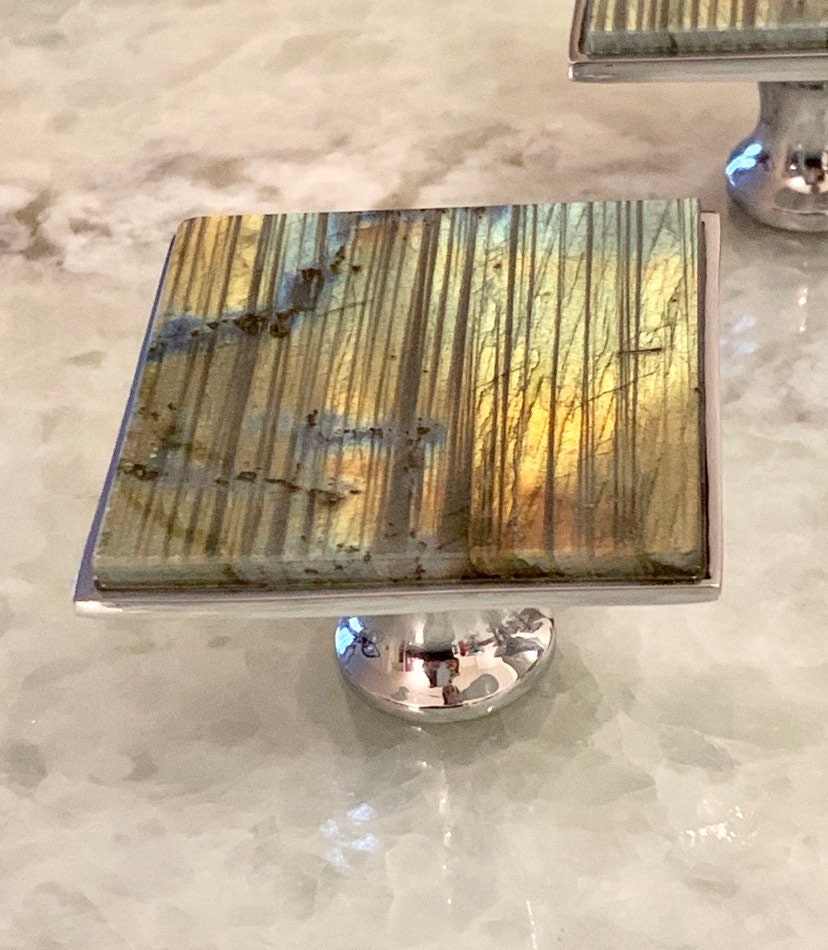 Labradorite Square Knob